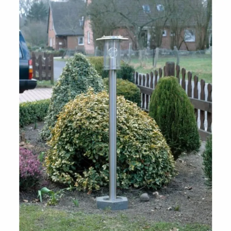 Lampadaire d'extérieur Brilliant York Acier inoxydable, 1 lumière