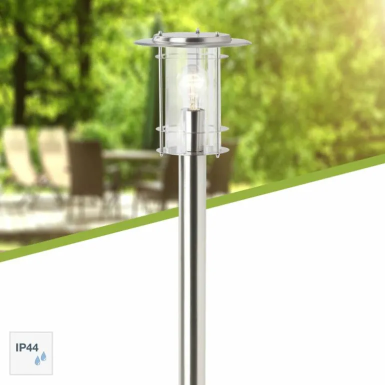 Lampadaire d'extérieur Brilliant York Acier inoxydable, 1 lumière