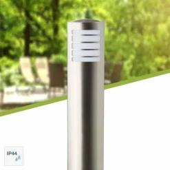 Lampadaire d'extérieur Brilliant Todd Acier inoxydable, 1 lumière