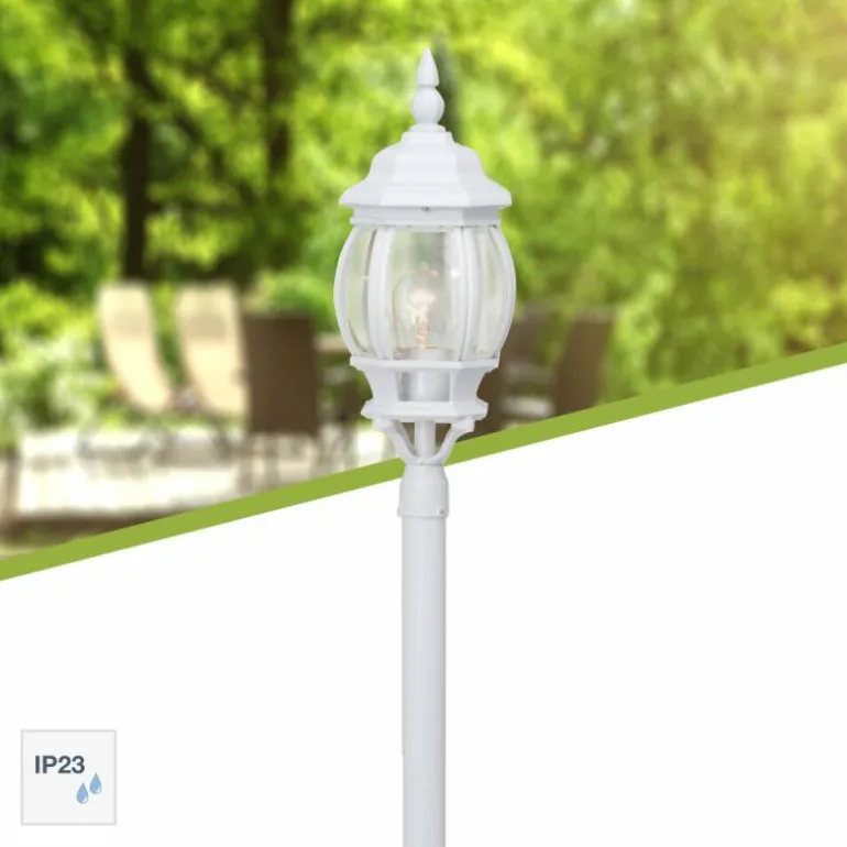 Lampadaire d'extérieur Brilliant Istria Blanc, 1 lumière