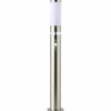 Lampadaire d'extérieur Brilliant Bole Acier inoxydable, 1 lumière, Détecteur de mouvement