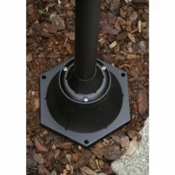 Lampadaire d'extérieur Brilliant Berna Noir, 2 lumières