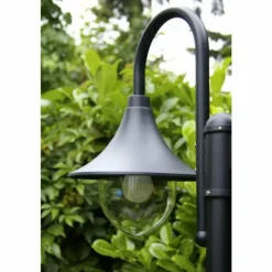 Lampadaire d'extérieur Brilliant Berna Noir, 2 lumières
