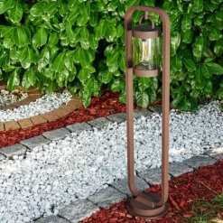 Lampadaire d'extérieur Fulham Rouille, 1 lumière