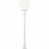 Lampadaire d'extérieur LCD Soltau Blanc, 1 lumière
