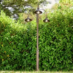 Lampadaire d'extérieur Lohja Rouille, 3 lumières