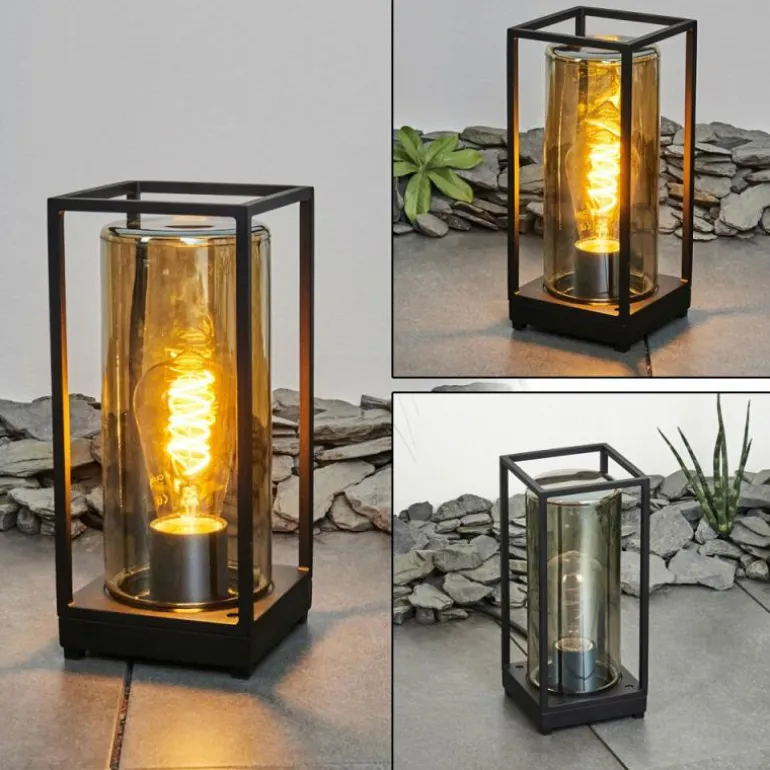 Lampadaire d'extérieur Palanga Noir, 1 lumière