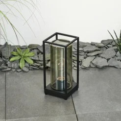 Lampadaire d'extérieur Palanga Noir, 1 lumière