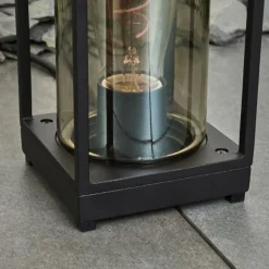 Lampadaire d'extérieur Palanga Noir, 1 lumière