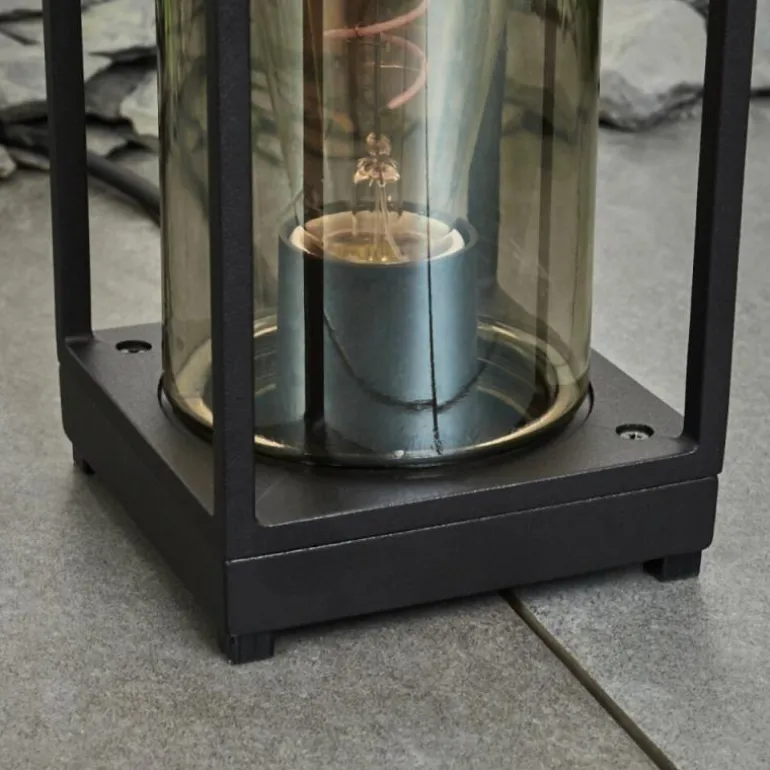 Lampadaire d'extérieur Palanga Noir, 1 lumière