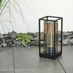 Lampadaire d'extérieur Palanga Noir, 1 lumière