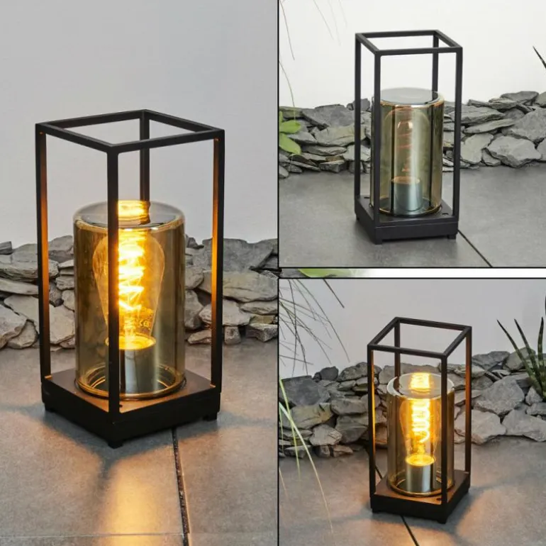 Lampadaire d'extérieur Palanga Noir, 1 lumière