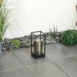 Lampadaire d'extérieur Palanga Noir, 1 lumière