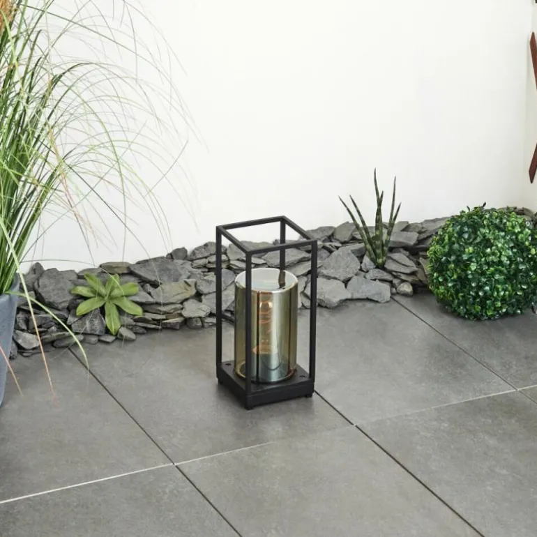 Lampadaire d'extérieur Palanga Noir, 1 lumière