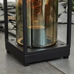 Lampadaire d'extérieur Palanga Noir, 1 lumière