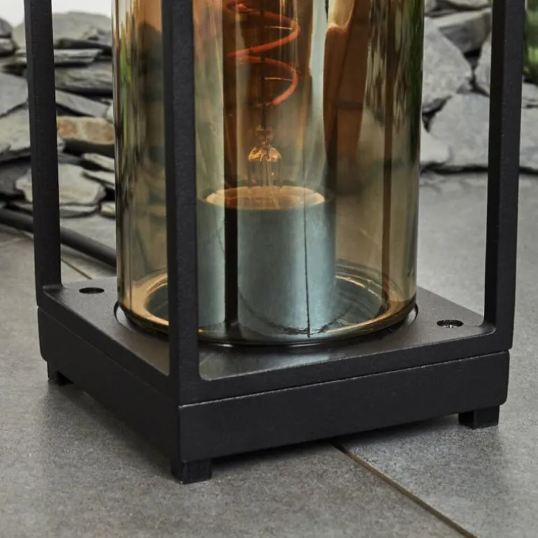 Lampadaire d'extérieur Palanga Noir, 1 lumière