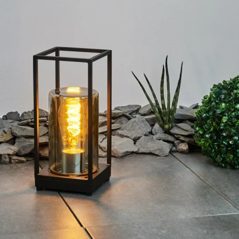 Lampadaire d'extérieur Palanga Noir, 1 lumière