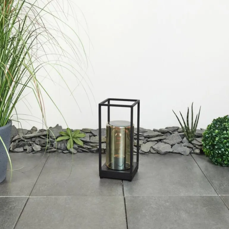 Lampadaire d'extérieur Palanga Noir, 1 lumière