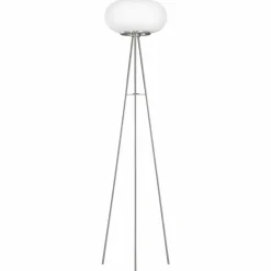 Lampadaire Eglo OPTICA LED Nickel mat, 1 lumière, Changeur de couleurs