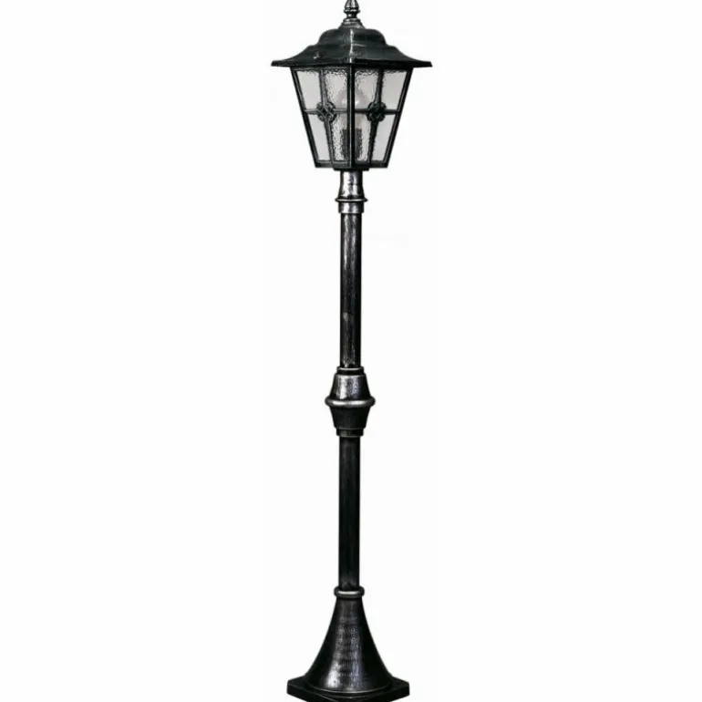Lampadaire extérieur Albert 4136 Noir, Argenté, 1 lumière