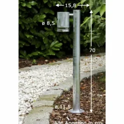 Lampadaire extérieur Konstsmide MODENA Acier inoxydable, 1 lumière