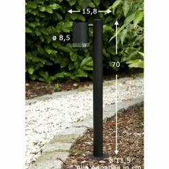 Lampadaire extérieur Konstsmide Modena Noir, 1 lumière