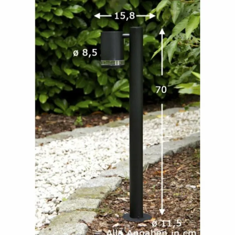 Lampadaire extérieur Konstsmide Modena Noir, 1 lumière