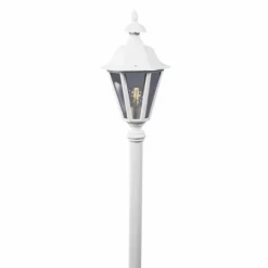Lampadaire extérieur Konstsmide Pallas Blanc, 1 lumière