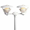 Lampadaire extérieur Konstsmide Gemini Blanc, 2 lumières