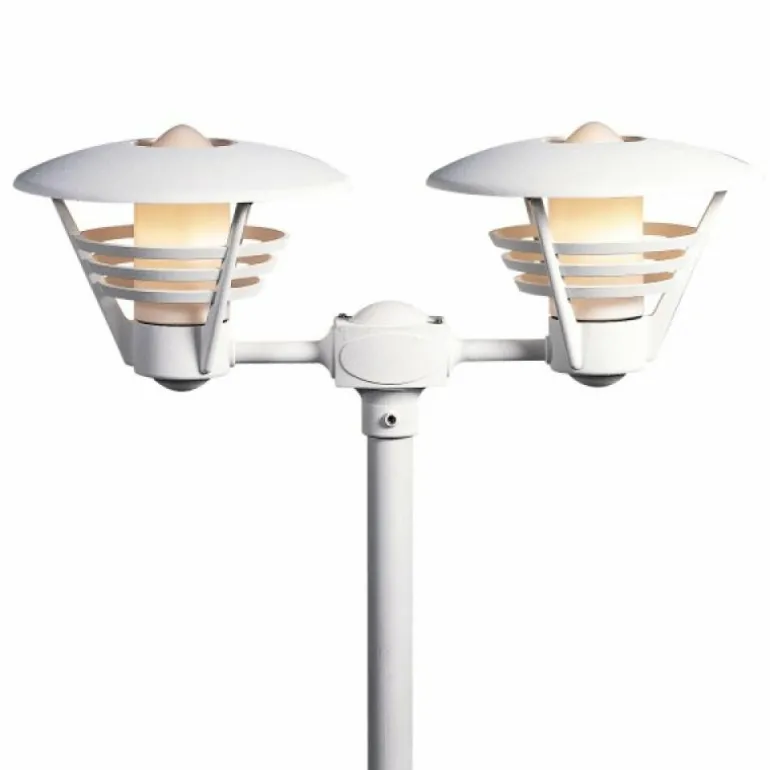 Lampadaire extérieur Konstsmide Gemini Blanc, 2 lumières