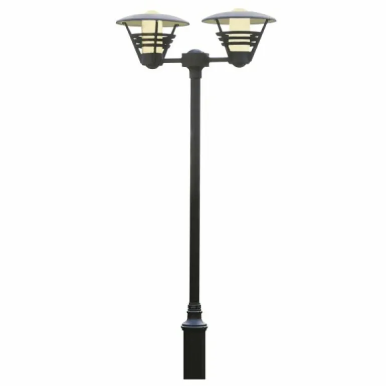 Lampadaire extérieur Konstsmide Gemini Noir, 2 lumières