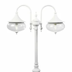 Lampadaire extérieur Konstsmide Libra Blanc, 2 lumières