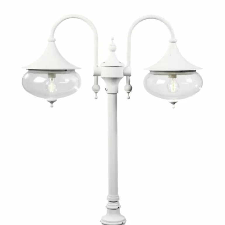 Lampadaire extérieur Konstsmide Libra Blanc, 2 lumières