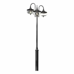 Lampadaire extérieur Konstsmide Libra Noir, 3 lumières