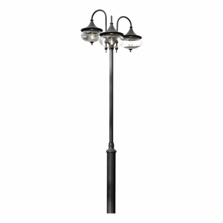 Lampadaire extérieur Konstsmide Libra Noir, 3 lumières
