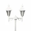 Lampadaire extérieur Konstsmide Pallas Blanc, 2 lumières