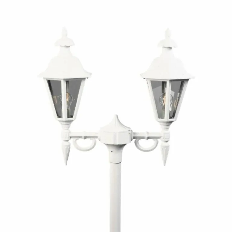 Lampadaire extérieur Konstsmide Pallas Blanc, 2 lumières