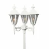 Lampadaire extérieur Konstsmide Pallas Blanc, 3 lumières