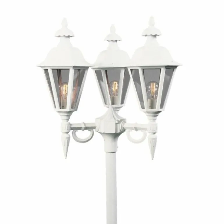 Lampadaire extérieur Konstsmide Pallas Blanc, 3 lumières
