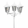 Lampadaire extérieur Konstsmide Virgo Blanc, 3 lumières