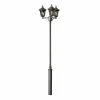 Lampadaire extérieur Konstsmide Virgo Noir, 3 lumières