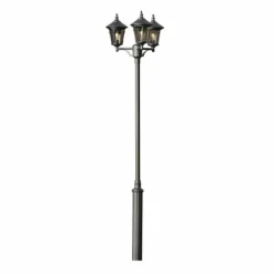 Lampadaire extérieur Konstsmide Virgo Noir, 3 lumières