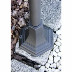 Lampadaire extérieur Lucide TIRENO Noir, Transparent, 1 lumière