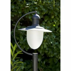 Lampadaire extérieur Lucide ARUBA Noir, Blanc, 1 lumière
