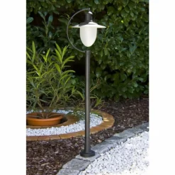 Lampadaire extérieur Lucide ARUBA Noir, Blanc, 1 lumière