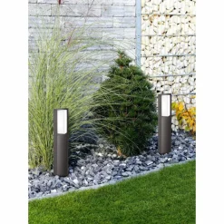 Lampadaire extérieur Trio SUEZ LED Noir, 1 lumière