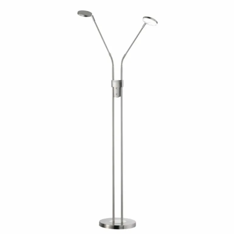 Lampadaire FHL easy Luna LED Nickel mat, 2 lumières