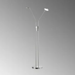 Lampadaire FHL easy Luna LED Nickel mat, 2 lumières