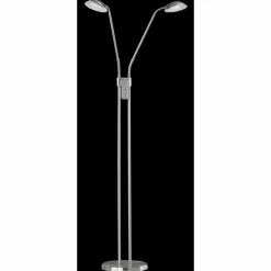 Lampadaire Fischer & Honsel Pool TW LED Nickel mat, 2 lumières, Détecteur de mouvement