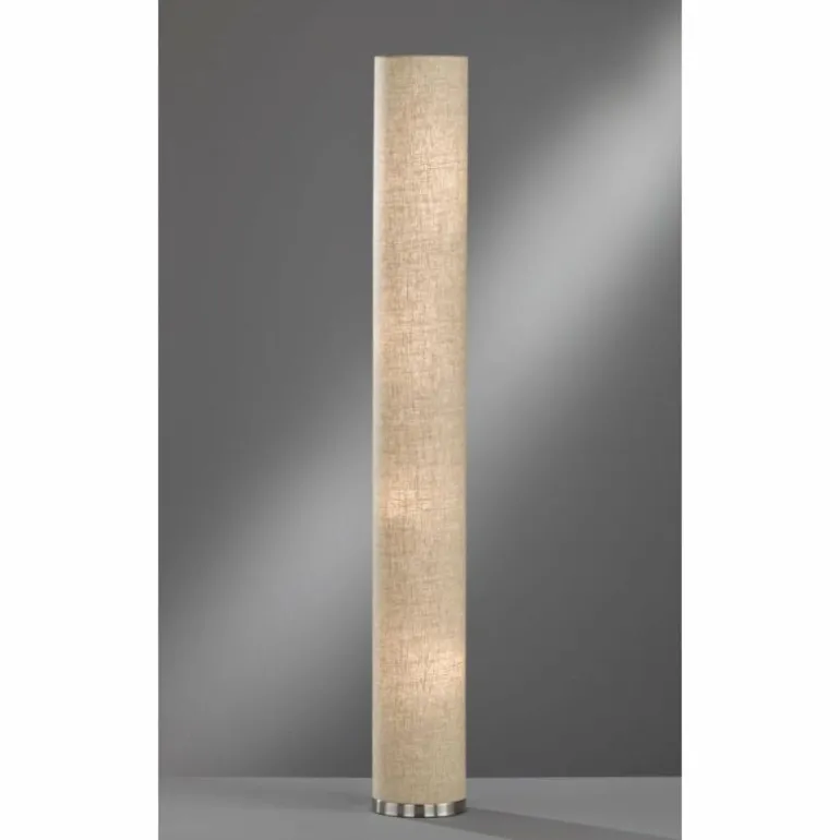Lampadaire Fischer & Honsel Thor Nickel mat, 4 lumières